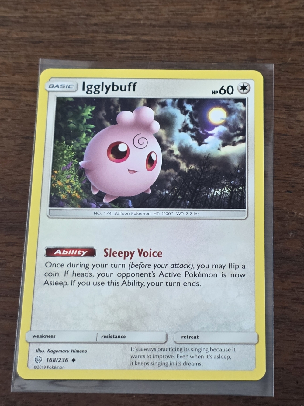 Pokemon TCG Igglybuff #168 - Cosmic Eclipse - Non Holo 168/236 Card